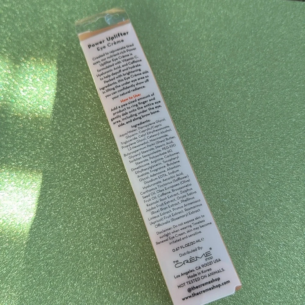 The Crème Shop Power Uplifter Eye Crème
